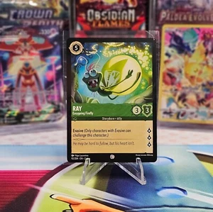 Juego de cartas coleccionables Ray - Easygoing Firefly 92/204 Common Rise of the Floodborn Disney Lorcana - Imagen 1 de 2