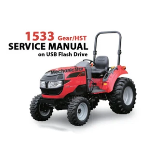 Operador de tractor Mahindra 1533 + manual de servicio + cargador/reexcavadora (USB) lo último - Imagen 1 de 3