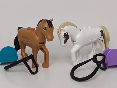 LEGO CABALLOS Nube + Primavera Amigos Minifigura Mini Muñeca Lote Caballo Ecuestre Foto 1 de 4