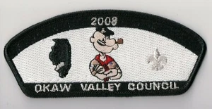 BSA, Okaw Valley Council S-30 CSP, Illinois, 2008 Popeye Issue - Picture 1 of 1