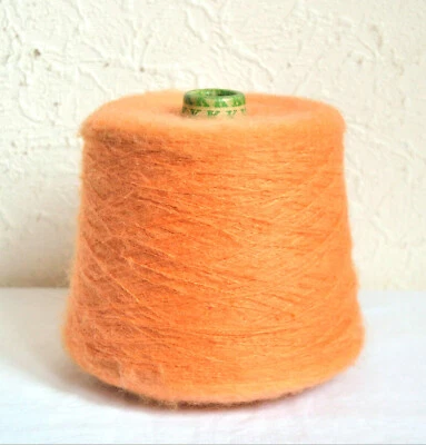 Italian kid mohair yarns, 1.76 lb cone / 800 grams - Image 1 of 3