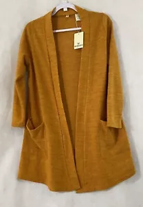 Essenza Cardigan Sweater Rusty Orange. Women's Size Small 33 Long With Pockets - Picture 1 of 5