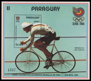 Paraguay 1987 - Mi-Nr. Bloque 442 ** - Estampillada sin montar o nunca montada - Olympia Seúl - Imagen 1 de 1