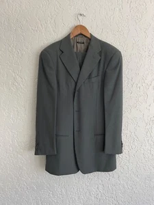 š„ GIORGIO ARMANIĀ® RARE 90s Drapey Iconic Suit - "PEWTER SAGE" - 48 (40) - Picture 1 of 15