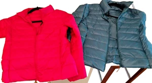 Girls Winter Ultra Light Down Jackets (lot of 2) - Picture 1 of 7