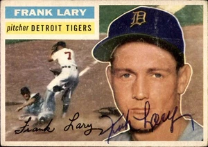 Frank Lary Signed 1956 Topps #191 Autographed Tigers 75490 - Picture 1 of 1