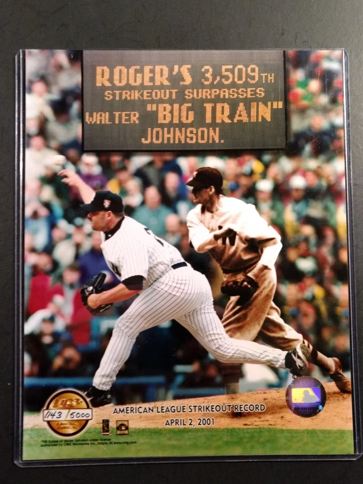 FOTO 8X10 ROGER CLEMENS Liga Americana Strikeout Record Edición Limitada Foto 1 de 1