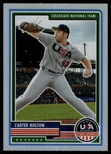 2023 Panini Stars & Stripes CARTER HOLTON SILVER PRIZM #70 - Picture 1 of 2