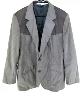 Vintage Pendleton Western Style 2 Button Sports Jacket Coat Men's Size 44 Gray - Picture 1 of 6