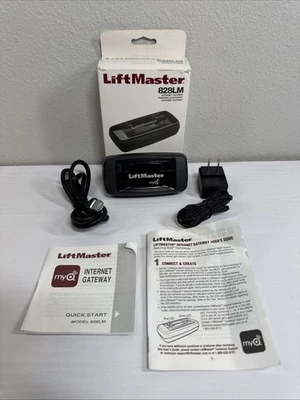 Gateway de Internet LiftMaster 828LM com cabo de alimentação e cabos Ethernet - Testado! - Imagem 1 de 4