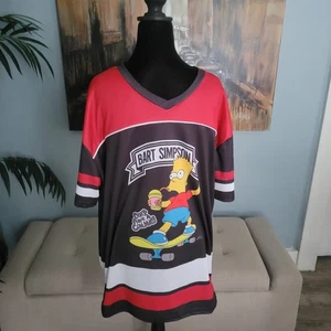 Bart Simpson Men's Graphic Soccer Jersey, Size Large NWT - Picture 1 of 6