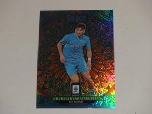 2024-25 Panini Select Serie A Stained Glass Silver Prizm 6 Khvicha Kvaratskhelia - Picture 1 of 2