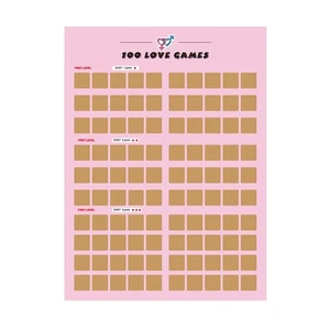 100 Dinge, die Paare Tun Können. Date-Ideen. Rubbel-Poster. Abenteuer-Spiel9262 - Bild 1 von 10