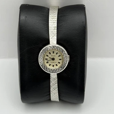 19mm Vintage Aristo Incabloc Relógio de Vento Manual Feminino Banhado a Ródio PEÇAS - Imagem 1 de 4