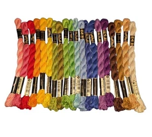 DMC Size 3 COTTON PERLE Pearl Cotton EMBROIDERY THREAD Twist Skein Lot 20 C - Picture 1 of 2