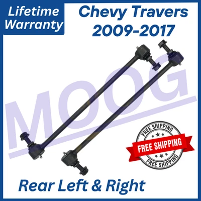 Par de barras estabilizadoras delanteras originales MOOG para Chevy Traverse 2009-2017 garantía de por vida Foto 1 de 4