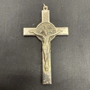 2" St. Benedict Crucifix - Exorcism - Cross - Blessed - Medalla De San Benito - Picture 1 of 6