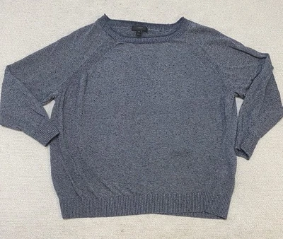 J. Suéter para mujer CREW mediano cuello redondo manga 3/4 azul marino Foto 1 de 4