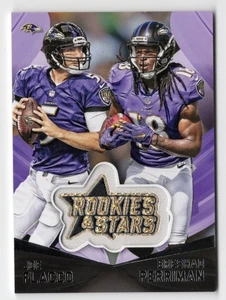2015 Rookies & Stars Manufactured Logo Patch Joe Flacco Breshad Perriman #EP15 - Picture 1 of 3