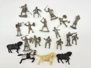 Lote De Colección Caballeros Medievales Marx Castillo Figuras Montadas Caballería Años 50/60 - Imagen 1 de 4