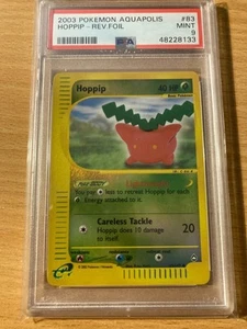PSA 9 Hoppip reverse aquapolis 2003 Pokemon - Picture 1 of 2