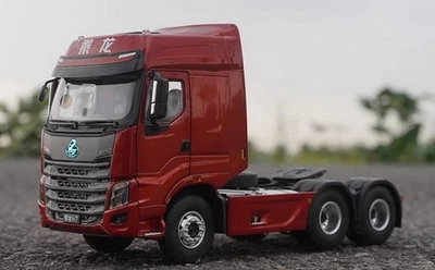 1/24 Scale DFLZM DFLZ Chenglong H7 Truck tractor Red Diecast Car Model Toy - Image 1 of 4