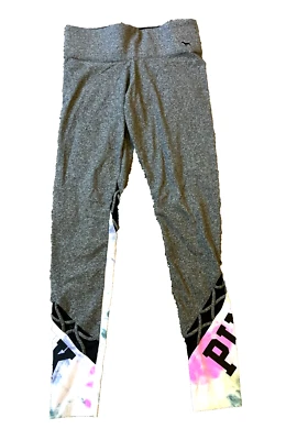 Victorias Secret Rosa Yoga Leggings Mujer XS Gris Recorte Tobillo Gimnasio Correr 25x27 Foto 1 de 4