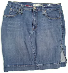 Tommy Hilfiger gonna denim elasticizzata taglia 8 blu denim - Foto 1 di 7