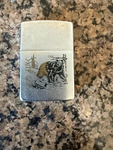 VINTAGE ZIPPO PENSYLVANIA VII BLACK BEAR - Picture 1 of 7