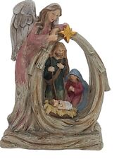 Tii Collection Resin Nativity Scene Angel Gabriel & North Star 8' Tall Vintage