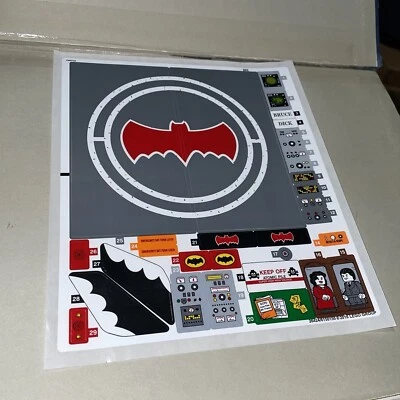 Nova Folha Adesiva Original Não Usada Batman Série de TV Clássica - Batcave 76052 - Imagem 1 de 3