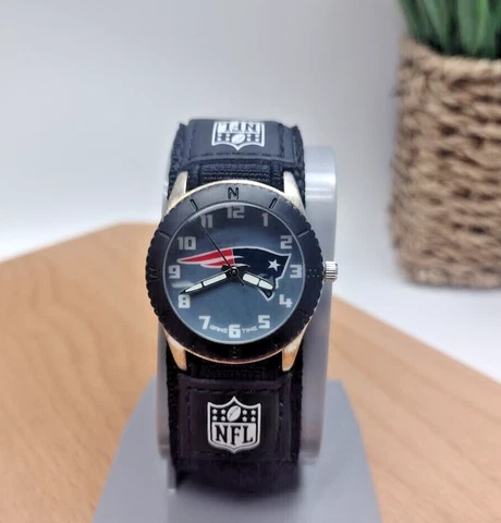 New England Patriots NFL Rookie Black Youth Watch - Boys Youth Watch Cover