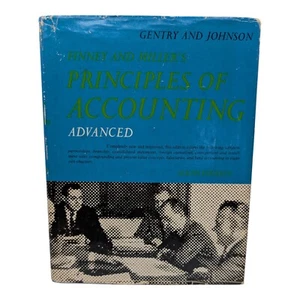 Vtg 1971 Finney And Miller's Principles Of Accounting Advanced 6th Edition HCDJ - Imagen 1 de 19