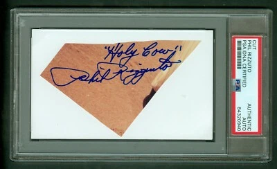 Phil Rizzuto d'2007 Autographed Cut Photo Card PSA /DNA Encased NICE Holy Cow - Image 1 of 2