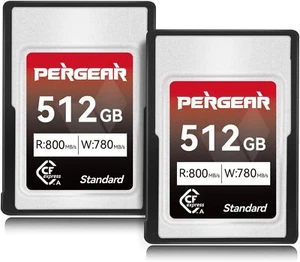 US 2-Pack Pergear 512GB CFexpress Type A Memory Card Up to 780MB/s Read Speed - Picture 1 of 5