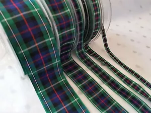 Berisfords MACKENZIE  Tartan ribbon Scottish Approved Design - 7 10 16 25 40mm - Picture 1 of 3