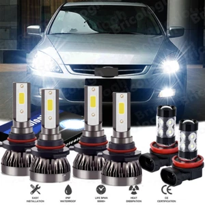 Luces LED Para For Honda Accord 2006-2012 faro + bombillas de luz antiniebla S - Picture 1 of 11