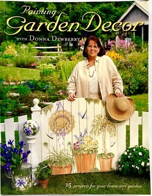 Libro de pintura de un solo golpe Donna Dewberry 2002 decoración de jardín 15974 Foto 1 de 4