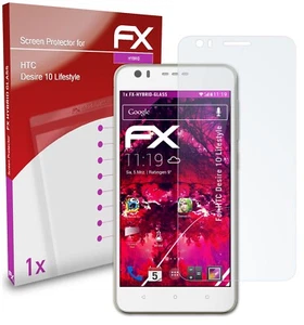 atFoliX Glass Protector for HTC Desire 10 Lifestyle 9H Hybrid-Glass - Picture 1 of 8