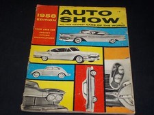 1958 AUTO SHOW MAGAZINE - NEWEST CARS OF THE WORLD COVER - L 5761