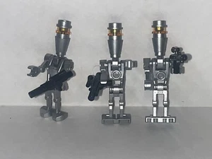 Lego Star Wars Battle Pack Silver Assassin Droid - SW0229 (Lot of 3 w/ blasters) - Picture 1 of 4