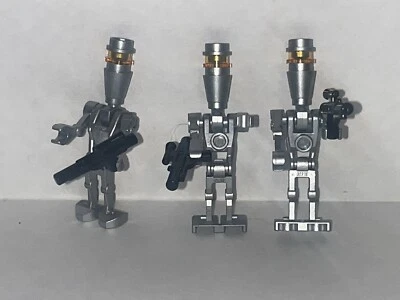 Lego Star Wars Battle Pack Silver Assassin Droid - SW0229 (Lot of 3 w/ blasters) - Image 1 of 4