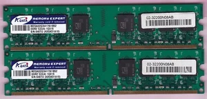 2GB 2x1GB PC2-4200 DDR2-533 ADATA ADQKD1A16 Ram Memory Kit M2OAD2G3I4176I1B52 - Picture 1 of 2