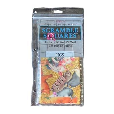 Scramble Squares Pigs 9 Piece Jigsaw Puzzle - Image 1 of 4