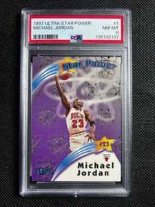 1997-98 Fleer Ultra Michael Jordan Star Power Insert #1 SP HOF MVP Bulls PSA 8 - Picture 1 of 2