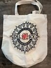 New DEL SOL Large Canvas Tote Bag~ SunLight Activated Color Changing Bag!