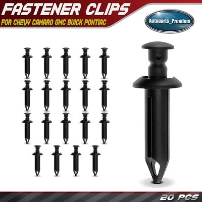 20Pcs 8mm Nylon Rear Door Rocker Panel Retainer Clips Push-Type for Chevy Buick - Image 1 of 4