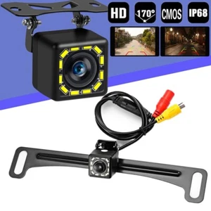 For Honda Toyota Car Rear View Backup Camera License Plate Reverse Night Vision - Picture 1 of 9