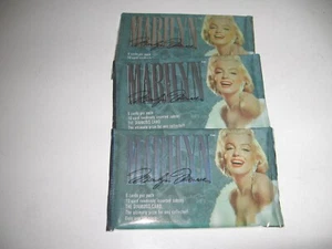 -3-Marilyn Monroe HOBBY Packs 1993 Sports Time Card Diamond/Chromium? 9 cards/pk - Picture 1 of 2