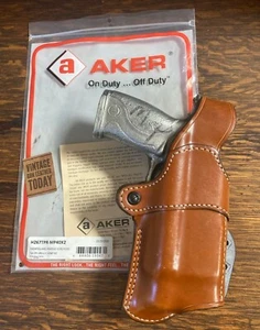 AKER Nightguard Brown Leather Paddle Holster For M&P 40 w/ x200 x300 Surefire - Picture 1 of 2